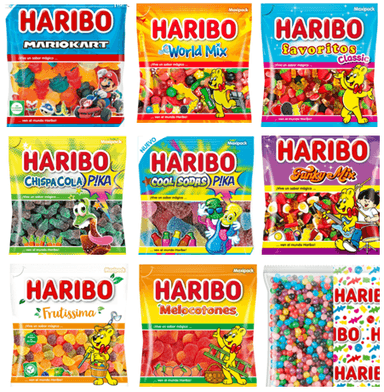 HARIBO selbst Zusammenstellen (13kg - weniger möglich) - auch seltene unbekannte Sorten | Süß Sauer Lakritz | 3,38 €/kg mit Gutschein - Veepee