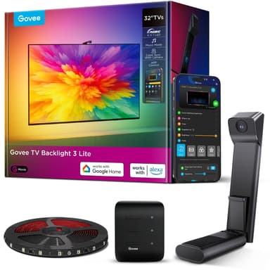 Govee RGBWIC TV Hintergrundbeleuchtung 3 Lite, 1.8M für 32 Zoll TVs - Amazon