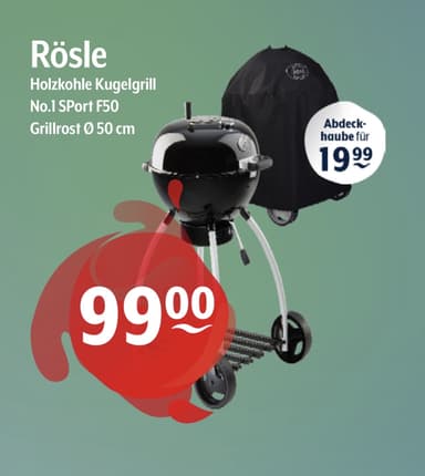 Rösle No.1 Sport F50 Kugelgrill Holzkohlegrill Grill Lokal Getränke Hoffmann - Getränke Hoffmann