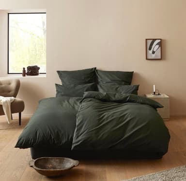 3x LeGer by Lena Gercke Bettwäsche ( 100 % Baumwolle) Bettwäscheset (1x 80x80 cm + 1x 135x200 cm) dunkelgrün für 30,89 EUR - Sportsgeiz