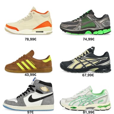 Sale on Sale - z.B. Jordan 3 Retro Starfish, Nike Zoom Vomero 5SE • 74,99€, Adidas München • 43,99€, Asics UB-11S Gel-DS Trainer 14 • 67,99€ - Overkill