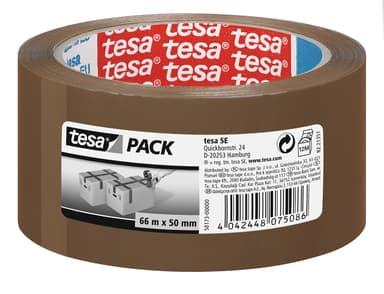 [Prime] tesa Standard Paketklebeband - 66 m x 50 mm - braun/Transparent - Amazon