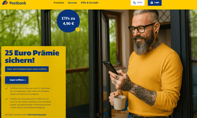 Postbank Depot | 76,60€ Eröffnungsprämie für Neukunden | Nur für die Eröffnung ohne weit. Bedingungen - Postbank