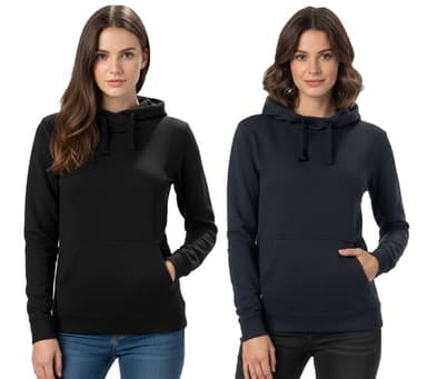 Helly Hansen Hoodie (9,99€/Stk) Damen Sweat-Shirt mit Kapuze und Tasche 280 g/m² 79215 Schwarz oder Dunkelblau - Outlet46