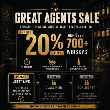 Extra 20% auch auf bereits reduzierte Single Malts Scotch Whisky + Rum z.b. Glenlivet 19 Signatory, Burnside 28, Caol ILa 11 - Whisky Agents