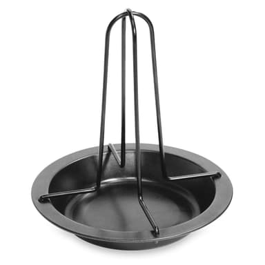 Fackelmann Hähnchenbräter für Backofen & Grill – Hähnchen Halter inkl. Abtropfschale für saftige Grillhähnchen – Geflügelhalter Amazon Prime - Amazon