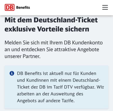 DB Benefits Gutscheinportal (D-Ticket über DB erforderlich) - Deutsche Bahn