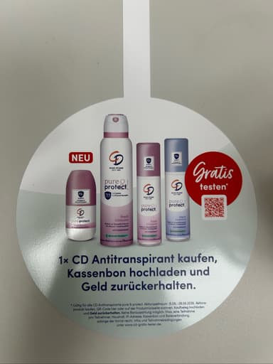 [GZG] CD Antitranspirant ab dem 15.06 Gratis Testen 50.000 TN KEIN Tageskontingent - Dm