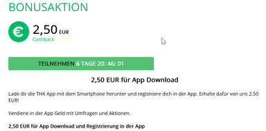 [Questler] THX App (iOS) herunterladen, registrieren und 2,50 € Vergütung erhalten - Questler