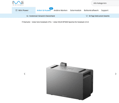 Anker SOLIX BP5000 Zusatzakku ABHOLPREIS - Minipower