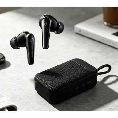 Soundcore Liberty 5 schwarz + Goodie MAGINON BS-3 Bluetooth-Lautsprecher - Joybuy