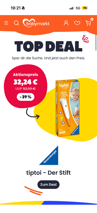 Tip Toi Der Stift Ravensburger - Babymarkt