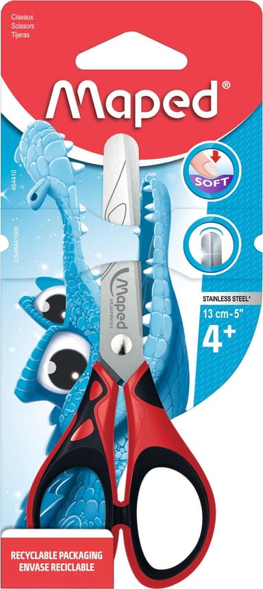 [Prime]Maped 13 cm Essential Soft Schere mit Zentimeter Markierungen- Bastelschere - Amazon