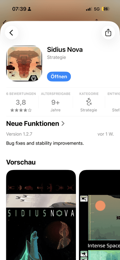 Sidius Nova Strategie Spiel IOS - App Store