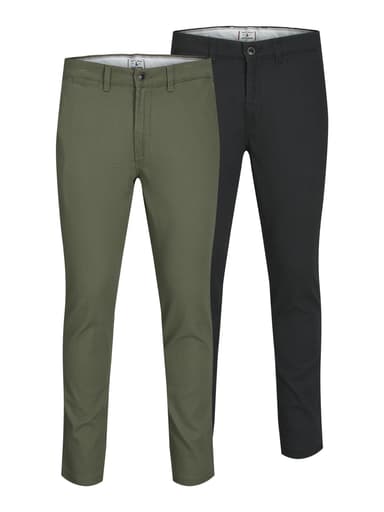 JACK & JONES Male Chino Hose 2er-Pack Slim Fit Chino Hose - Alle Größen - Prime - Amazon