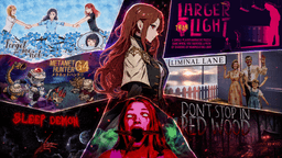 itch.io Sammeldeal: gratis APPLECALYPSE, Liminal Lane, Don't Stop In Red Wood, False Title, Forget-me-not, LargerThanLight, MetanetHunterG4