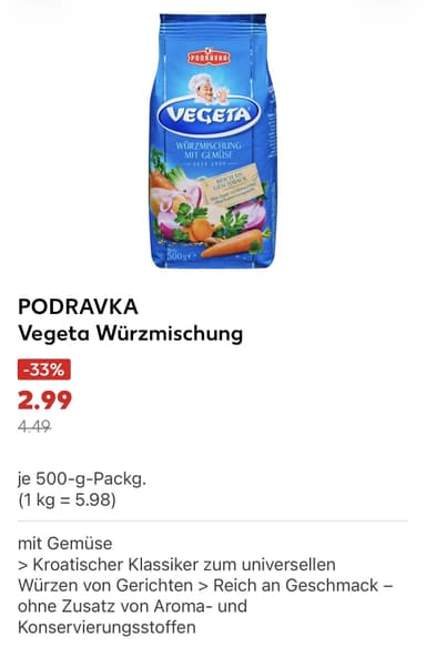 Vegeta (Gewürz) - Kaufland