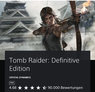 Tomb Raider : Definitive Edition - PS4 Playstation - digital - Lara Croft - Crystal Dynamics - digital @ PS Store - PlayStation