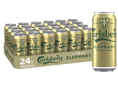 Carlsberg Elephant 24*0,5l Bier - Prime (Spar-Abo 14,24 € ggf. mit - 10% Coupon) - Amazon