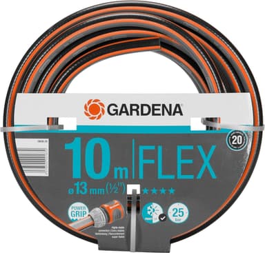 (Prime) Gardena Comfort FLEX Schlauch 13 mm (1/2 Zoll), 10m: Formstabiler, flexibl. Gartenschlauch m. Power-Grip-Profil, Spiralgew., 25 bar - Amazon