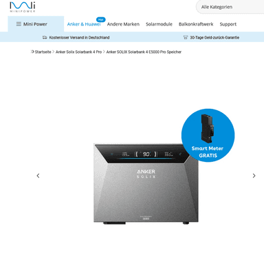 Anker SOLIX Solarbank 4 E5000PRO ABHOLPREIS - Minipower