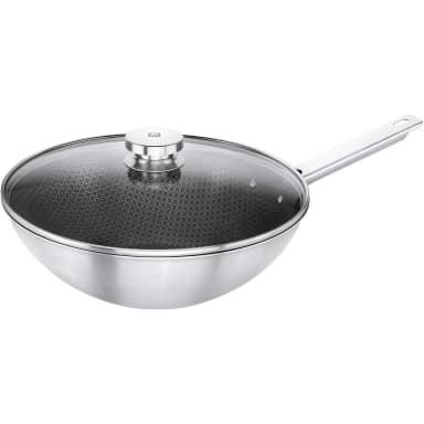 ZWILLING Joy Plus Wokpfanne 30 cm, 18/10 Edelstahl | SIGMA CLAD3, 3-lagige Antihaftbeschichtung, Glasdeckel, alle Herdarten inkl. Induktion - Joybuy