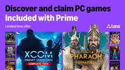 Amazon Luna April | u.a. Total War: Pharaoh Dynasties | XCOM: Enemy Unknown Comp Pack + Neuzugänge im Luna-Katalog: EA Sports FC 26 usw.