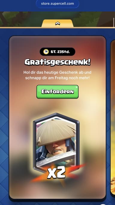 Clash Royale 2 Gratis Legendäre Karten, die neu erschienene Ronin Karte - Supercell