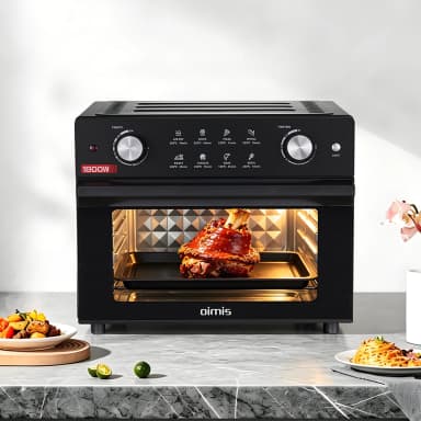 OIMIS AFO-08M-C3 Kombi Ofen | 30 L Heißluftfritteuse Backofen Kombi, 1.800 W, für Pizza, Aufläufe, Backwaren und mehr, großes Sichtfenster - Joybuy