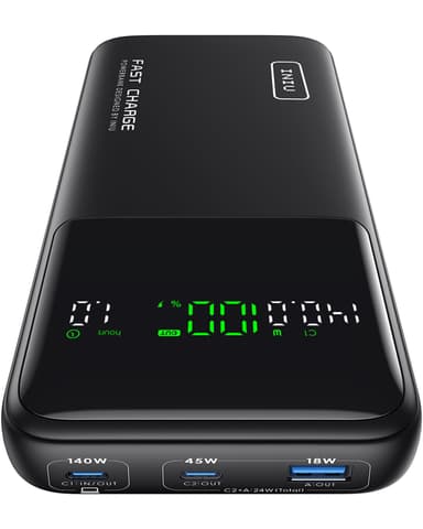 [Prime@SimpleLife LLC] Powerbank INIU B64 140W, 27000mAh/99,7Wh, 598g, %- und Leistungsanzeige, USV, PPS 3,3-21V 5A (C1) & 100W-USB-C-Kabel - Amazon