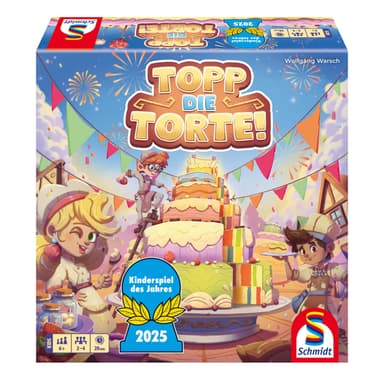 Brettspiel - Topp die Torte! - Kinderspiel des Jahres 2025 - Schmidt Spiele 40659 (Prime) - Amazon