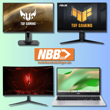 NBB Wochenangebote KW28 | ASUS TUF Gaming-Monitor VG279QM - 27", 280 Hz, Fast IPS Panel = 109,90€ | Acer Chromebook 315 = 234,99€ & mehr - Notebooksbilliger