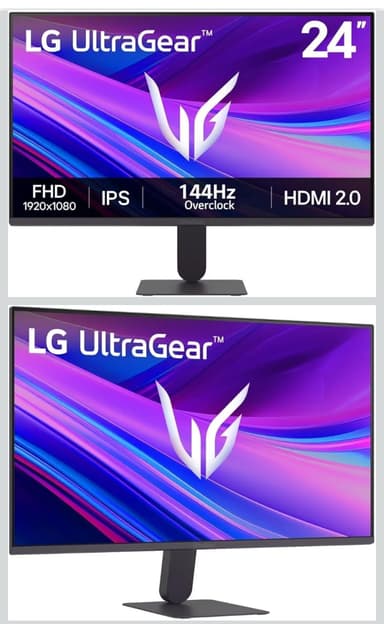 Amazon: LG Monitor 24 Pulgadas Gamer Ultragear G4 IPS FullHD Overclock De 144 Hz, Compatible con Nvidia G-Sync 99%, Tiempo de Respuesta 1ms - Amazon