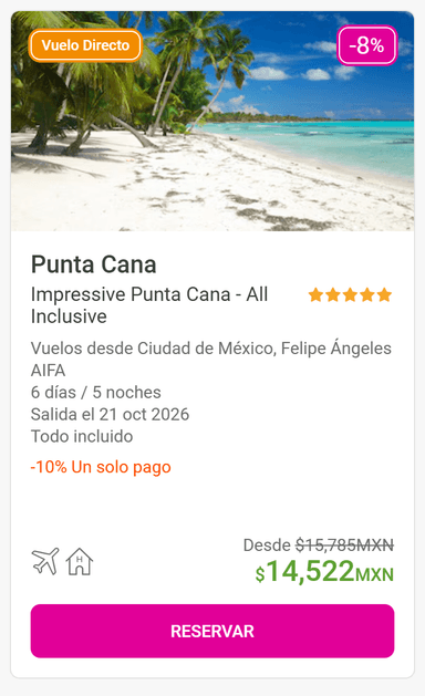 Liverpool: Vuelo + Hotel Punta Cana (Desde AIFA) - All Inclusive | 6 días / 4 noches - Liverpool