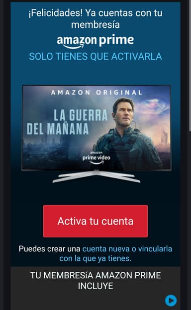Mvshub: Amazon prime 1 mes gratis (cuentas sin Amazon prime , no importa si antes lo tuvieron)