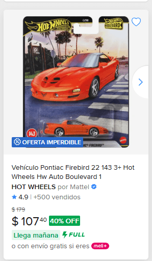Mercado Libre: Hot wheels Premium - Mercado Libre