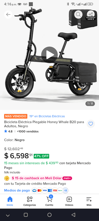 Mercado Libre: E bike honey wale b20 - Mercado Libre
