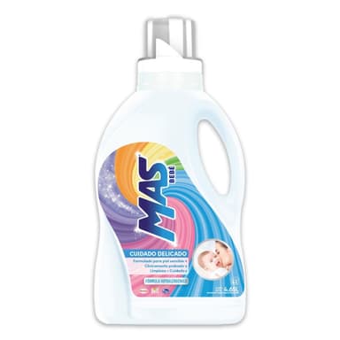 AMAZON: Más Bebé Detergente Líquido Piel Sensible 4.65L (Planea y Ahorra +Cupón del vendedor) - Amazon