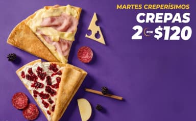 Cinépolis: Martes Creperísimos | 2 Crepas x $120 - Cinépolis