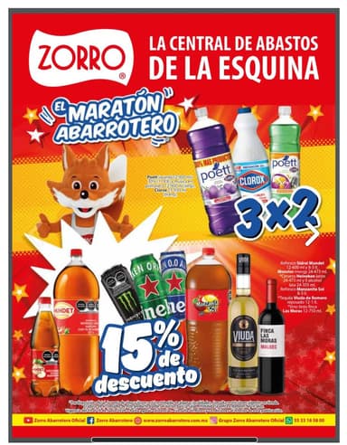 Folleto del zorro abarrotero - Zorro