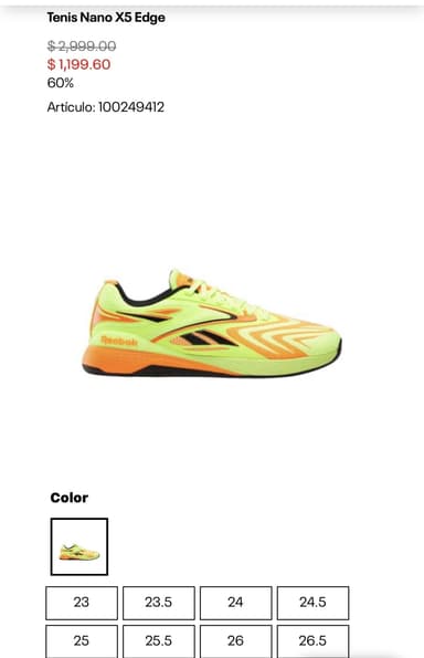 Reebok: Tenis Nano X5 Edge - Reebok
