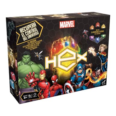 Amazon: Novelty Corp - Juego de Mesa Marvel Hex: Estrategia para 2 Jugadores, Edad 8+ - Amazon