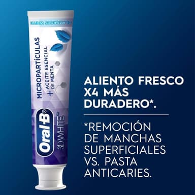 AMAZON: Oral-B Pasta Dental 3d White Glamorous White Blanqueador Avanzado, 1 Unidad De 120 ml - Amazon