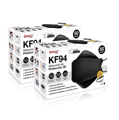 Amazon: 100 Cubrebocas KF94 Mascarilla de Protección Certificada - Planea y Ahorra - Amazon