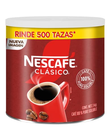 Amazon: Nescafé Clásico Café 100% Puro Soluble Bote de 1Kg - Amazon