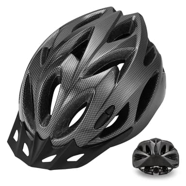 Amazon: Zacro - Casco de bicicleta para adultos, ligero para hombres y mujeres, cómodo con almohadillas para orejas y visera, - Amazon