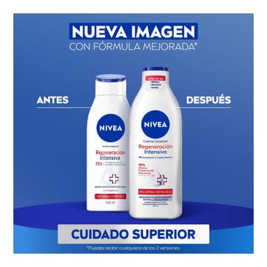 AMAZON: NIVEA Crema Corporal Humectante Regeneración Intensiva 400 ml (Comprando 2 piezas + Planea y Ahorra) - Amazon