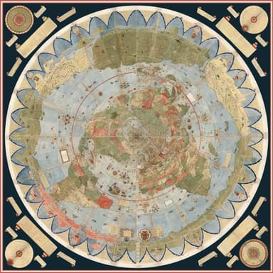 Colección Mapa mundiales antiguo 1585