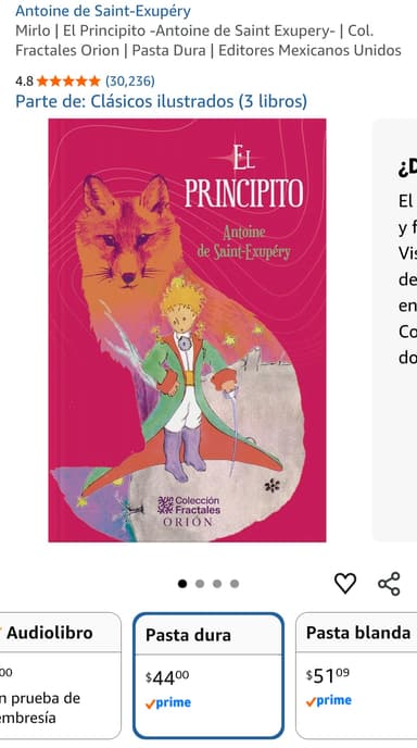 Amazon: El principito edición pasta dura - Amazon