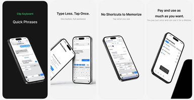 App Store: App Clip Keyboard: Quick Phrases PRO para iOS (Licencia de por vida GRATIS / 10,000 códigos) - App Store